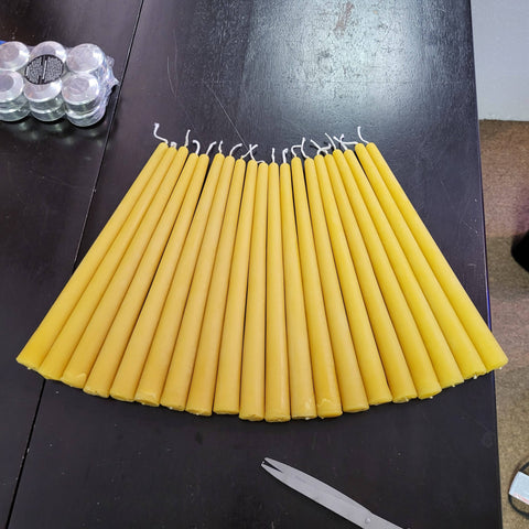 Pure Beeswax Candle Tapers - 2 Pack