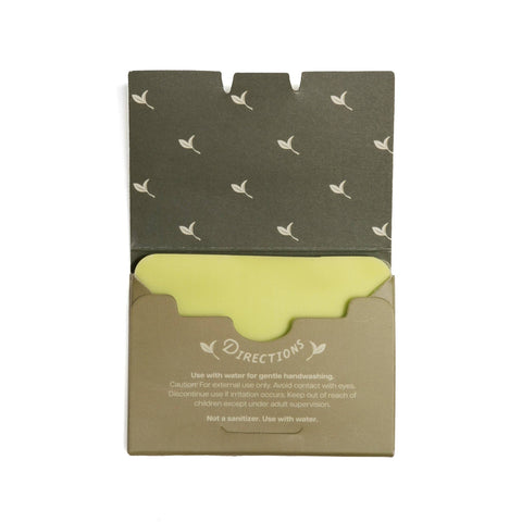 Paper Soap – Green Tea Scent, Travel Size, 50 Sheets by 123 Farm, photo 2