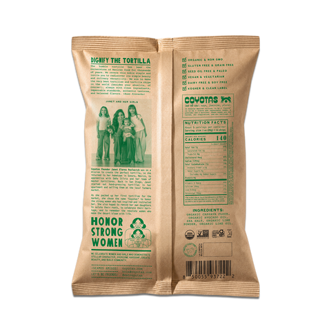 Coyotas Organic Grain Free Tortilla Chips, 5 oz, Lime, photo 2