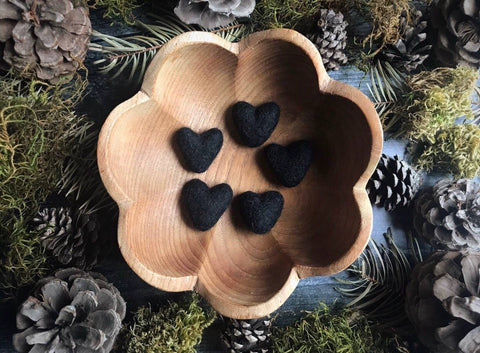Felted Wool Mini Heart