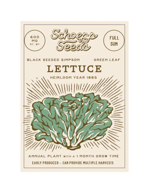 Schoepp Seed Packets