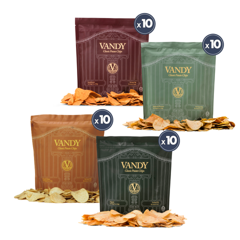 Vandy Crisps, Master Flavor Package, 5oz Bag Case