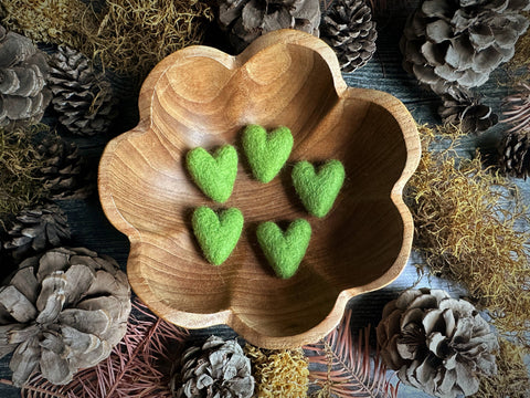 Felted Wool Mini Heart