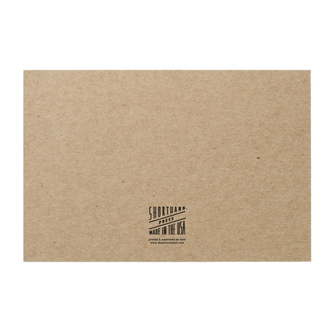 Shorthand Press - Weekly Notepad