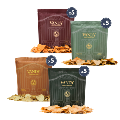 Vandy Crisps, Master Flavor Package, 5oz Bag Case