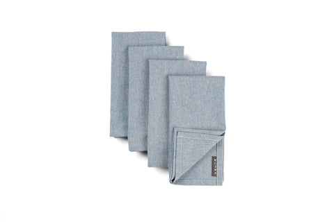 Cloth Dinner Napkins – Cotton Set of 4, Stripes & Solid