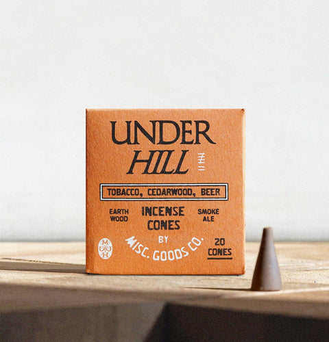 Underhill Incense Cones – Tobacco, Cedar & Ale