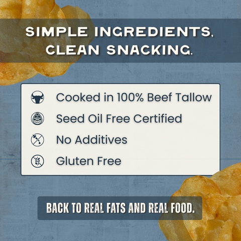 Beef Tallow Potato Chips - Sea Salt