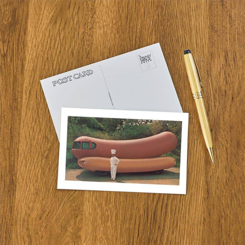 Postcard - Wienermobile and Chef