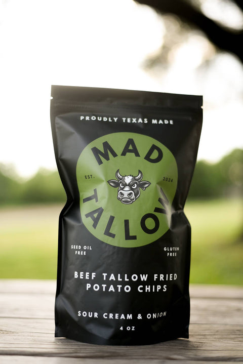 Mad Tallow Beef Tallow Chips - Sour Cream & Onion Salt