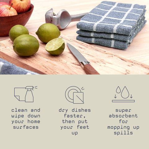Terry Cotton Kitchen Towels