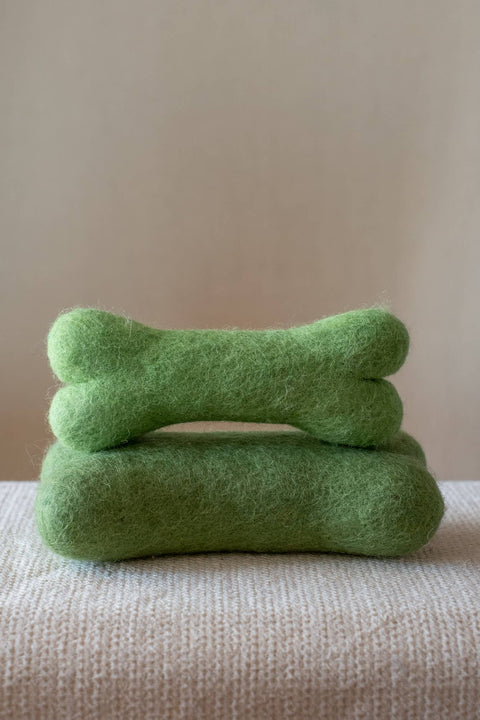 Eco Wool Dog Bones/Toys: Green (Fair Trade) by Ethical Global, photo 3