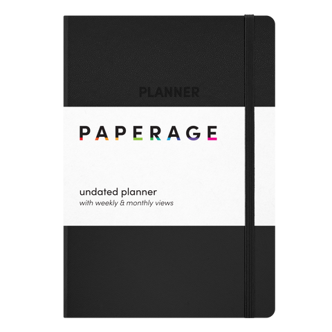 Undated Casebound Planner with Weekly & Monthly Views