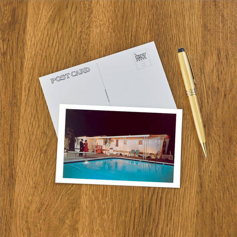 Postcard - Elaborate Mobile Home by Pool