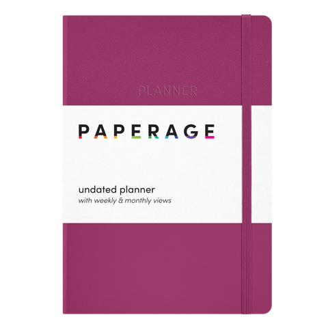 Undated Casebound Planner with Weekly & Monthly Views